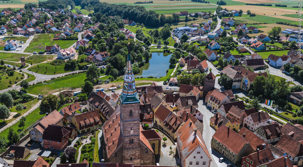 Luftbild Altstadt Wolframs-Eschenbach