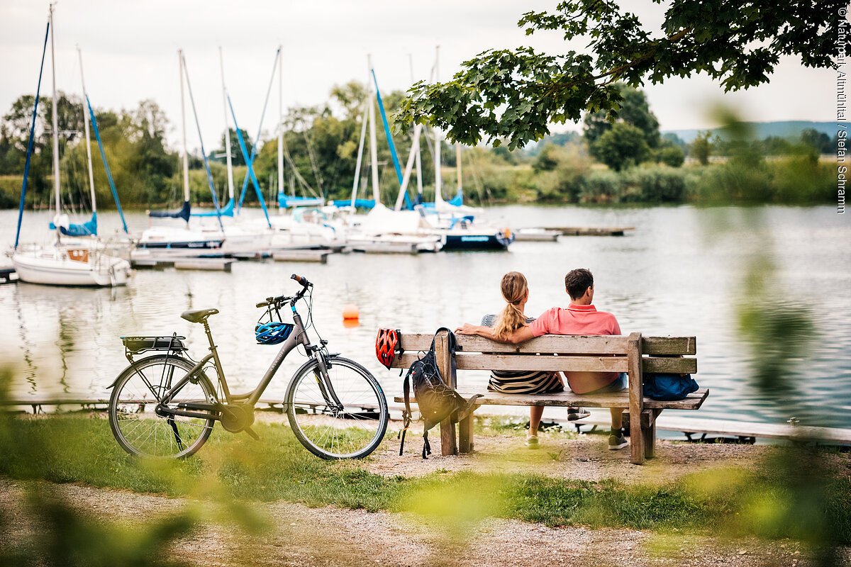 Pärchen am Altmühlsee Altmühltal-Radweg