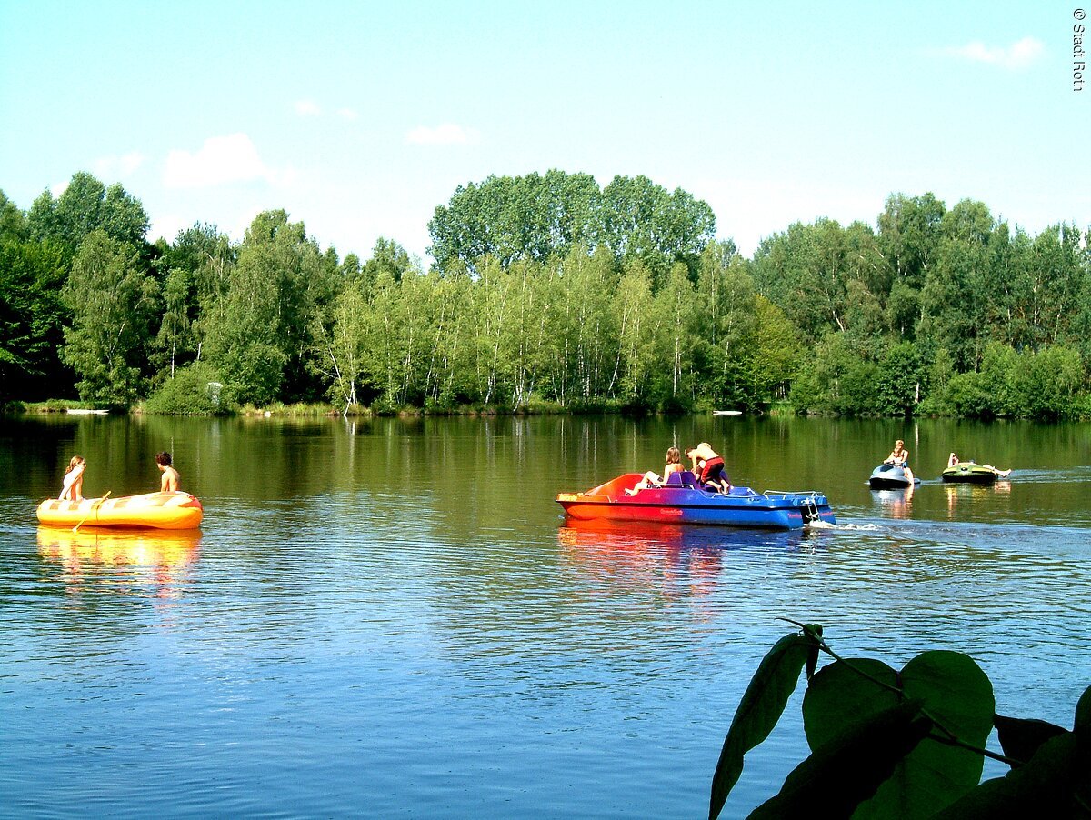 Bootfahren auf dem Wallesauer Weiher