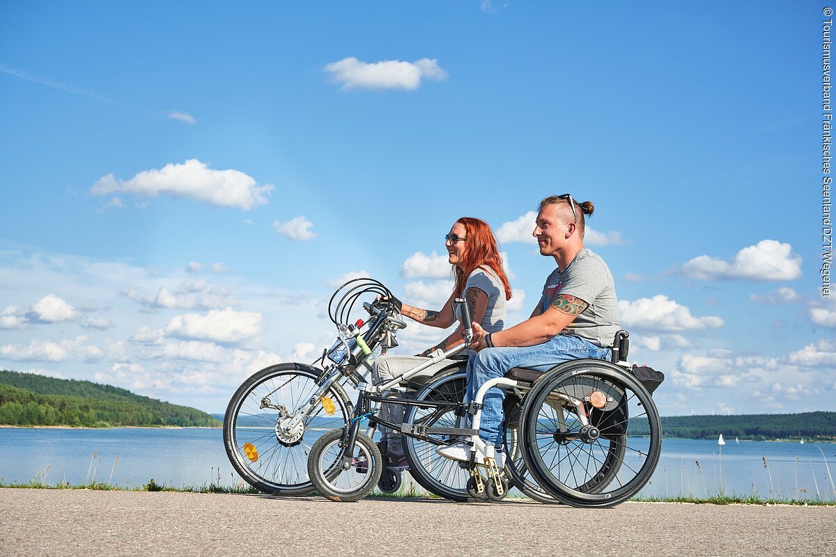 Handbiketour am Großen Brombachsee